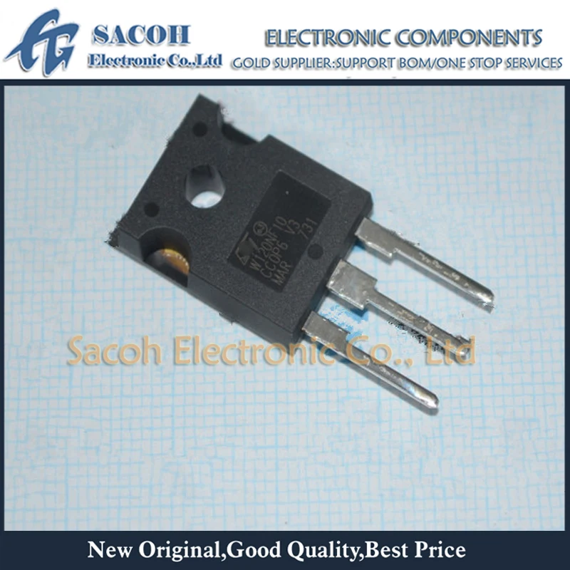 

Refurbished Original 5Pcs/Lot STW120NF10 W120NF10 OR STW160N75F3 160N75F3 TO-247 110A 100V N-channel Power MOSFET