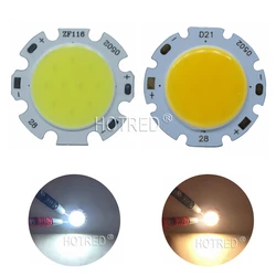 3W 5W 7W 10W COB LED 램프 전구, 중립 화이트 쿨 화이트 따뜻한 화이트 Led 조명 DIY/전구 조명 28mm 20mm 다이오드, 10 개