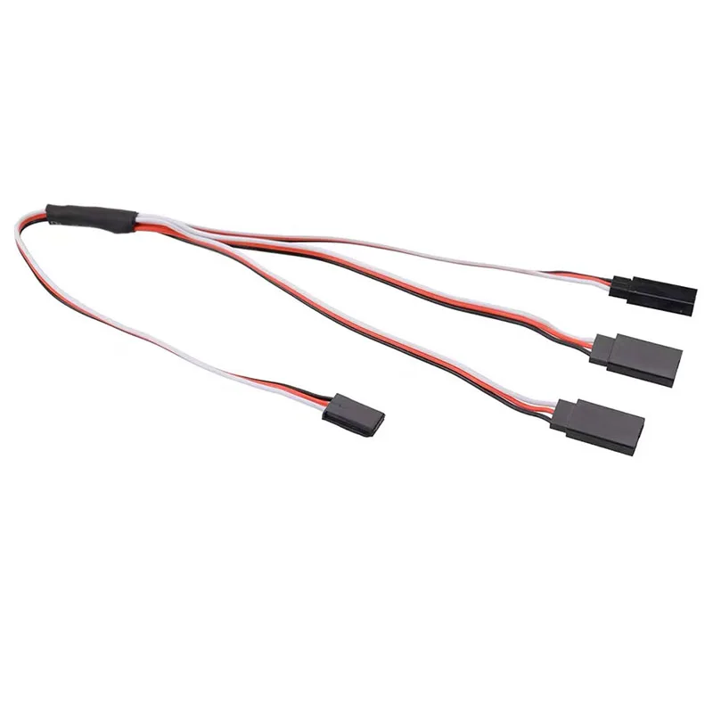 5 pçs y linha adapptoe cabo conector servo estender fio de direção estender fio 1 a 2/3/4 macho fêmea para rc modelo carros aviões barco