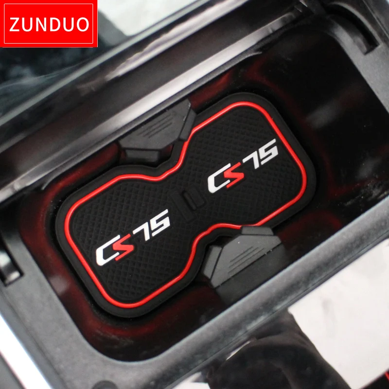 ZUNDUO Gate slot pad For Changan CS75 2013-2019 Door Groove Mat Automotive Interior Non-slip Mats Dust Mats