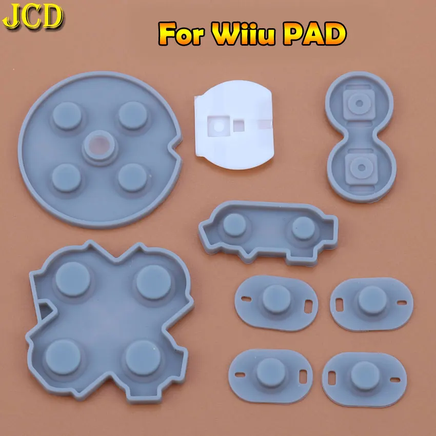 JCD-Almofadas de Borracha Condutora de Silicone para Nintendo Wii, WiiU Pad, WII PRO, SNES, SFC, NES, Console PC, 1 Conjunto