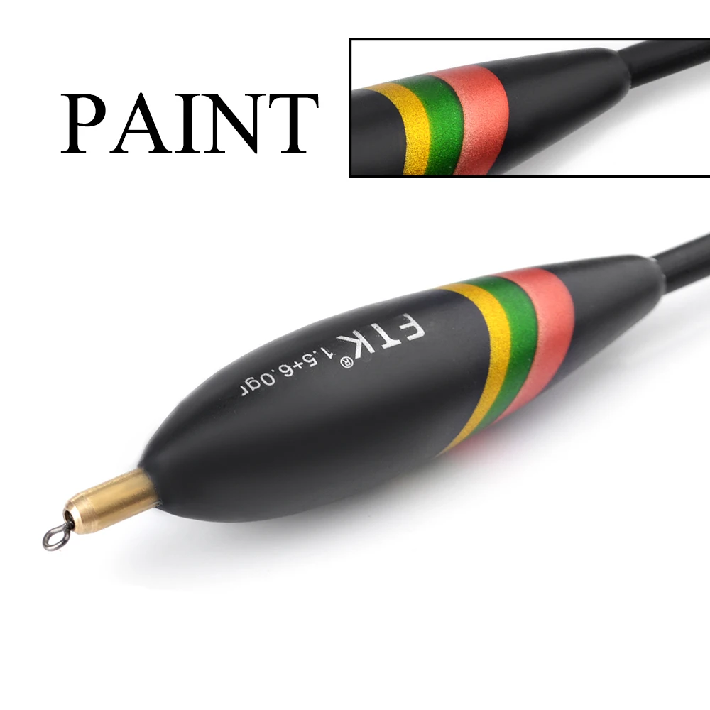 FTK Barguzinsky Fir Float 3PCS/LOT 1.5+4.0gr 1.5+5.0gr 1.5+6.0gr Bobber Vertical Buoy Mixed Size carp fishing peche accesoires