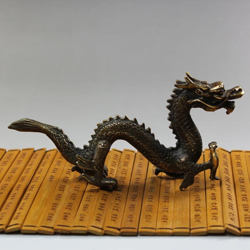 of copper copper dragons antique Choron bronze bronze antique collection activities decoration Feng Shui mascot