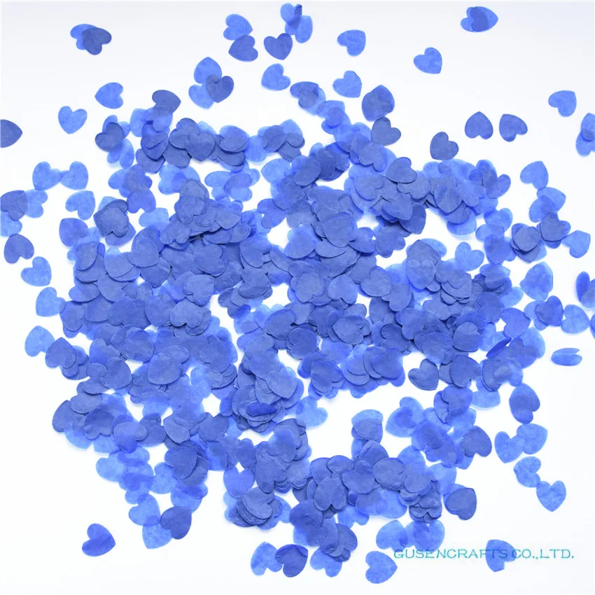 1500pcs /lot  Heart-shaped  light blue paper Confetti for wedding party baby shower decoration supplies