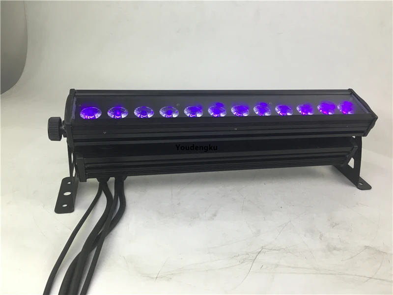 4 pieces waterproof building wash light 12*18W rgbwa+uv 6in1 dmx512 control wall washer led light outdoor