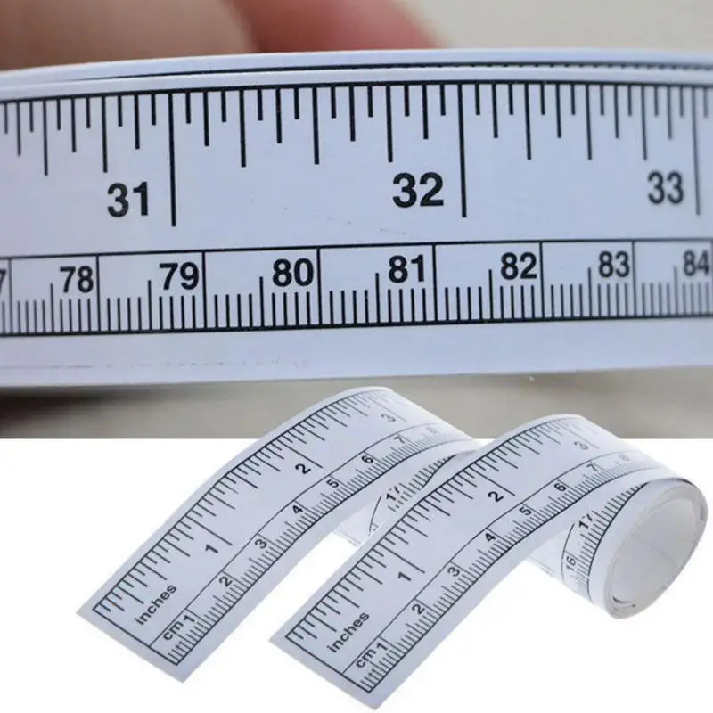 45/90cm Vinyl Metric Measure Soft Ruler Tape DIY Self Adhesive Measuring Tape Ruler Sticker Home Sewing Tool #25