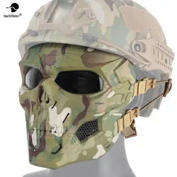 Tactische Jacht Schieten Apparatuur Versnellingen Doeken Schedel Boodschappers Unisex Volledige Beschermende Masker Helm Head-wear Accessoires