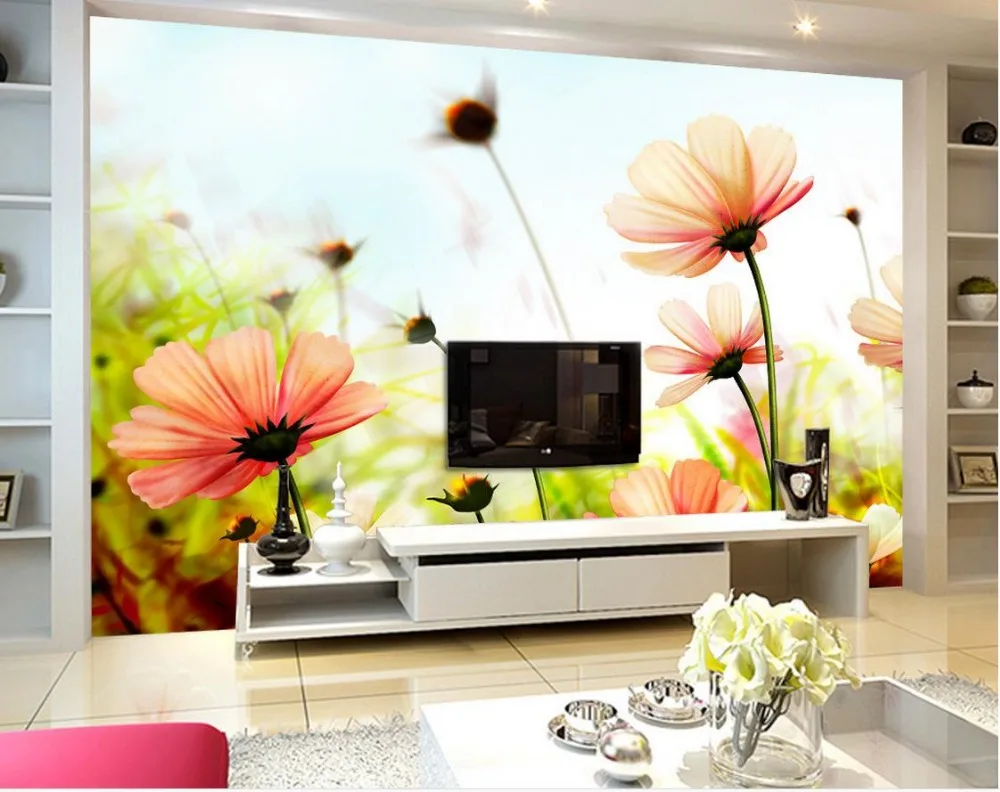 

Fantasy Flowers Photo wallpaper custom wallpaper TV setting wall of sitting room sofa Non woven wallpaper