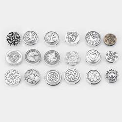 10pcs Flat Slider Spacer fit 10mm 12mm Flat Leather Cords DIY Bracelet Jewelry Making Accessories