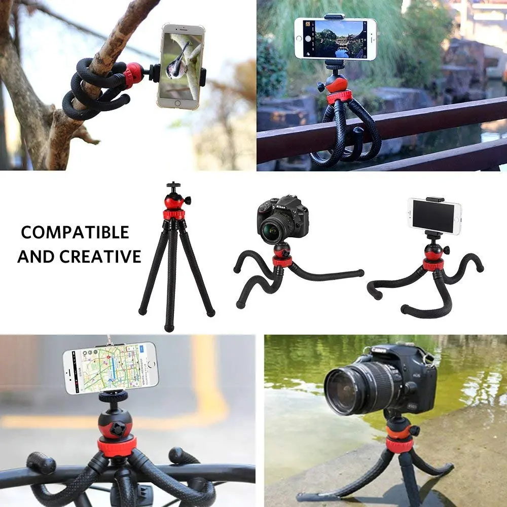 Portable Desktop Tripod Flexible Octopus TravelMobile Phone Tripod Bracket Monopod Selfie Stick For iPhone DSLR Camera Gopro