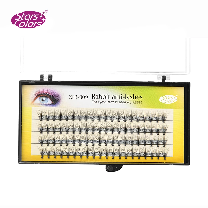 Natrual 0.07mm C Curl Super Soft Faux Rabbit Charming Fur Lashes 20D Fake False Thick Eyelashes Eyelash cilia Extension