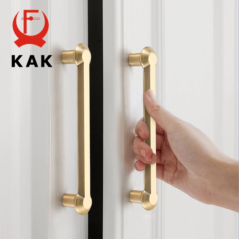 KAK Zinc Alloy Pearl Gold Cabinet Knobs Kitchen Door Handles Drawer Cupboard Door Handle Cabinet Handles for Furniture Hardware