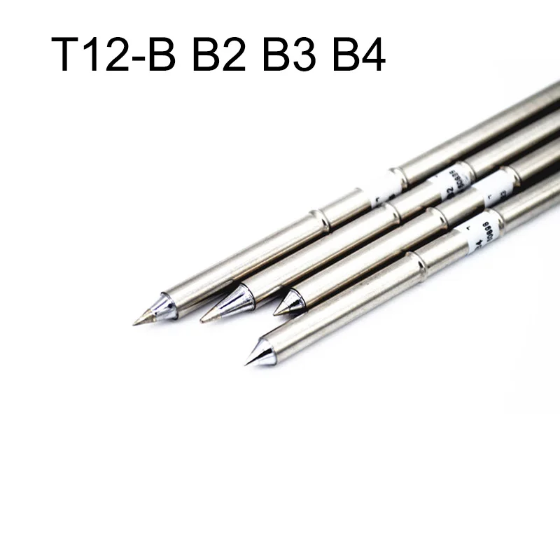 5Pcs/lot T12-B T12-B2 T12-B3 T12-B4 Solder Iron Tip T12 series for Hakko Soldering Rework Station FX-951 FX-952 welding tip