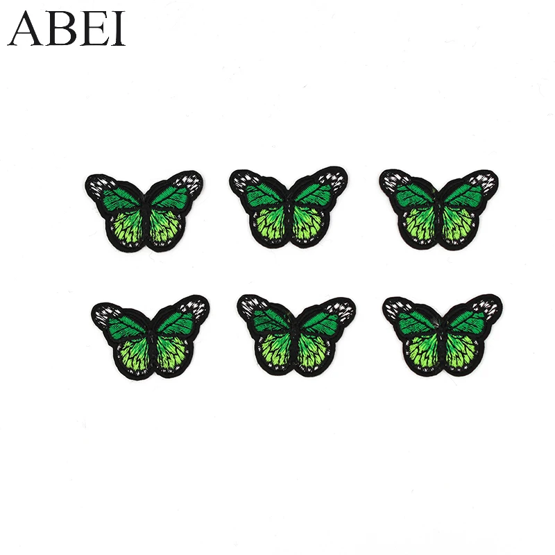 10pcs/lot Diy Butterfly Stickers Girls Clothes Jeans Coats Sewing Appliques Handmade Backpack Patches Decoration Garment Badge