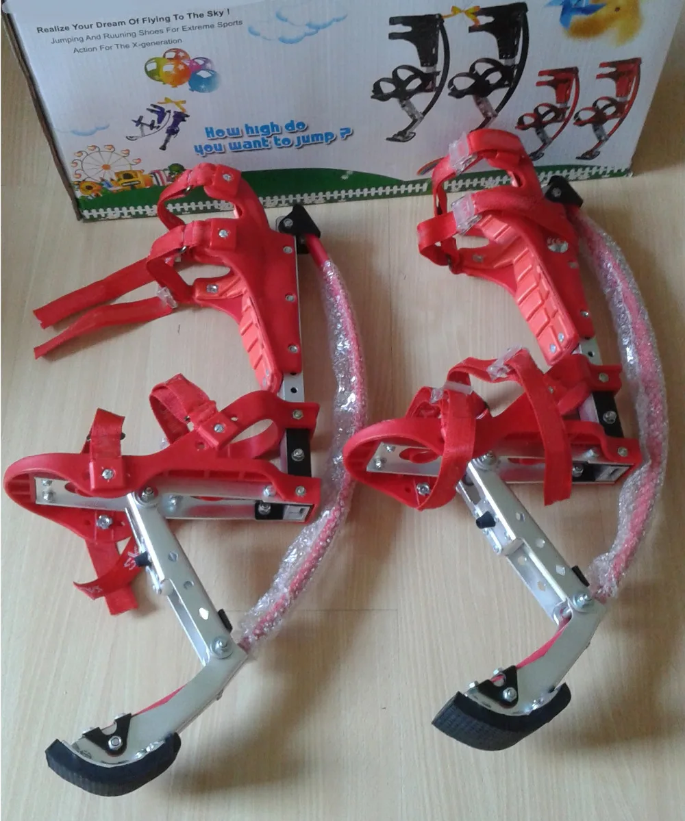 Skyrunner For People Weight 88-132 lbs/40-60kg Red Color Jumping Stilts/Skyrunner/Jump shoes/Flying Shoes/kangaroo jump