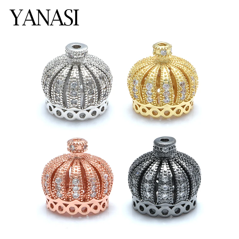 1PCS 14*13mm  DIY Tassels Crown Bead Caps Accessories For Women\'Jewelry Tassel Earring Pearl Necklace Gift  Making