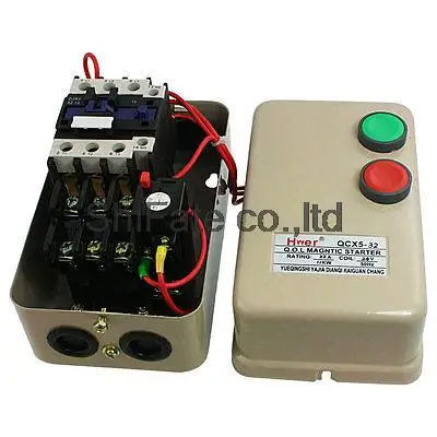 

24V AC Coil Contactor 15 HP 3 Three Phase Magnetic Starter Motor Control 14-22A