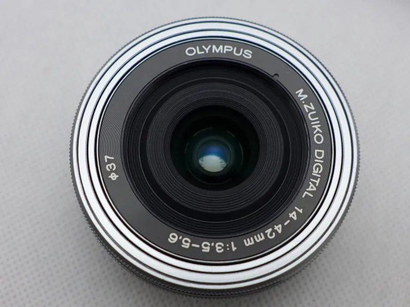 Silver OLYMPUS M ZUIKO 14-42mm f3.5-5.6 EZ Lens for Olympus EM10 EM5 EP5 EP3 EPL5 EPM2 for Panasonic GF2 GF3 GF5 GX1 GX7 G10 GH1