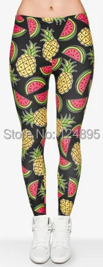 ZHBSLWT caldo serie di Frutta 3D stampato Delle Donne di modo leggings spazio galaxy leggins tie dye fitness pant