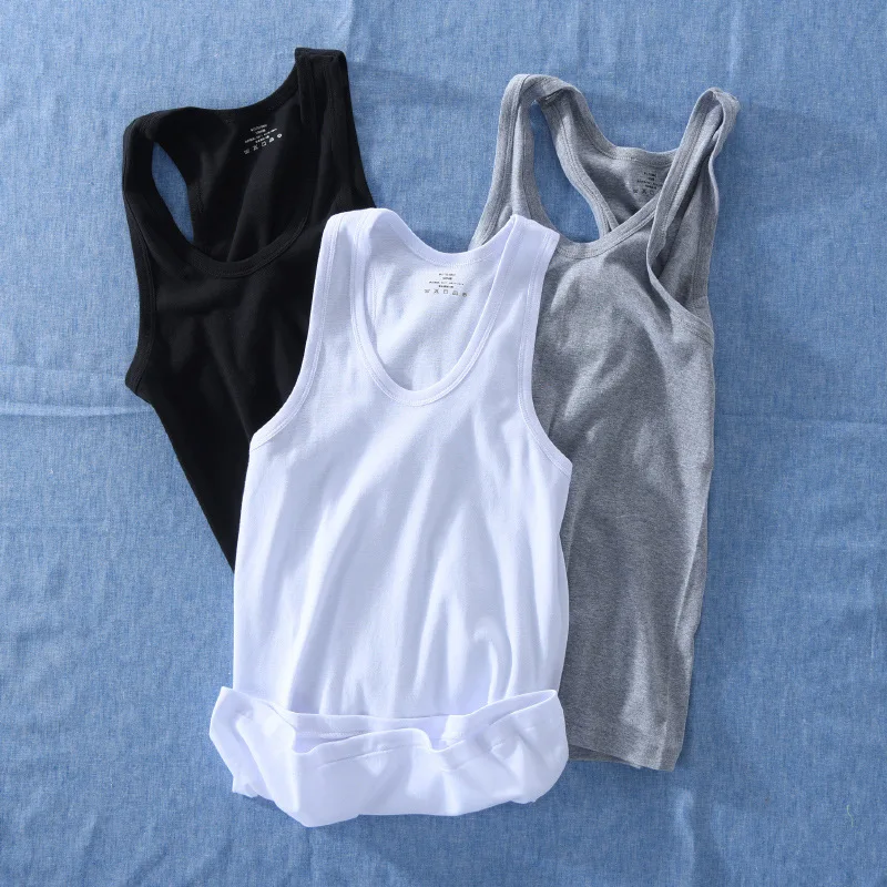 Men Plain Tank Tops Muscle Tees Sleeveless Casual Summer New Fashion Tops Tanks Men Clothse