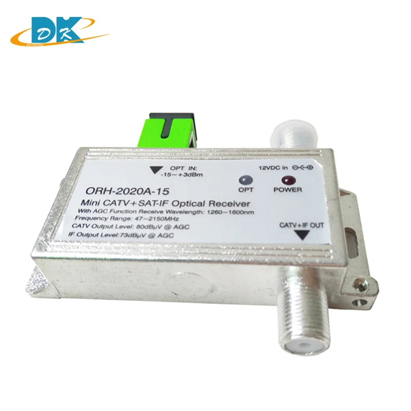 Imagem -02 - Receptor Ótico Orh2023a de Ftth com Agc 12601660nm 47-2150mhz Mini Catv Mais Sat-se Receptor Óptico Apc Protetor contra Surtos