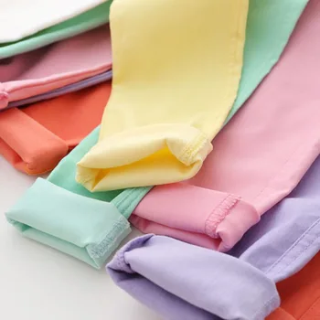 Girls' Candy-Color Trousers | Slim Ankle-Length Pants for Spring and Summer 5 Girls Pants Children Kids Pencil Pants Spring Summer Fashion Candy Colors 5