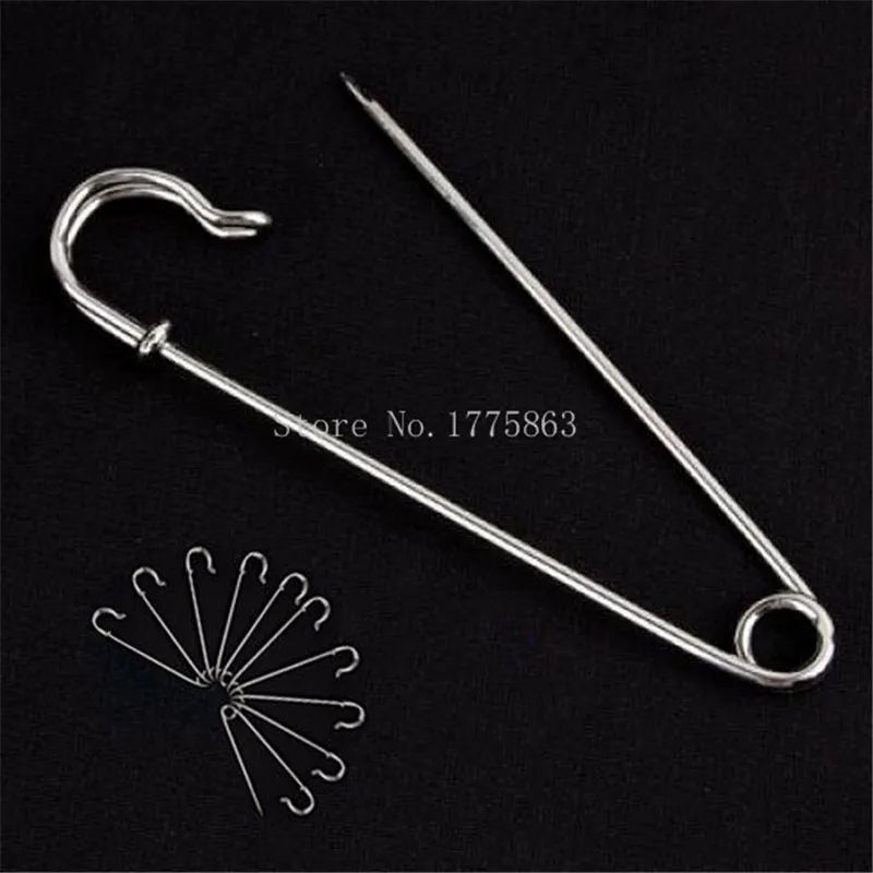 Alfileres de seguridad de Metal, grandes y fuertes para mantas, faldas, faldas y artesanías AA7689, 4 pulgadas, 5 unidades