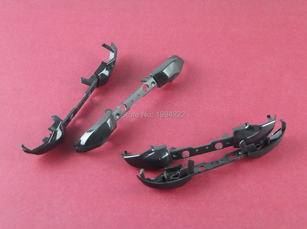 2pcs สีดํา LR ปุ่มสําหรับ Xbox One S XBOXONE Slim Controller RB LB กันชนปุ่มทริกเกอร์ Mod Kit เปลี่ยนชิ้นส่วนซ่อม