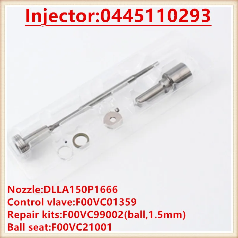 

Common rail injector overhaul kits DLLA150P1666(0433172022), F00VC01359 to repair injector 0445110293(1112100-E06)