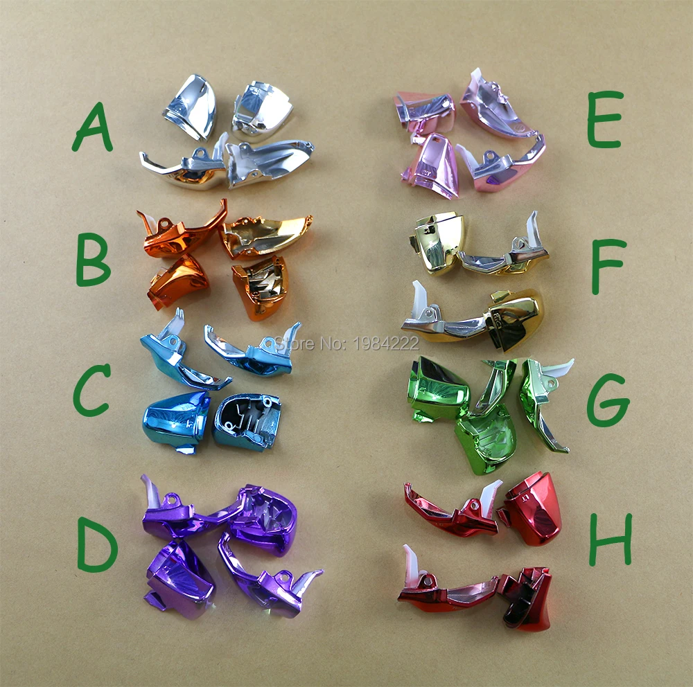 20 комплектов хромированных кнопок LB RB RT LT, металлические кнопки включения и выключения для контроллера Xbox one xboxone