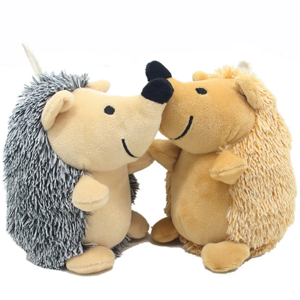 

Dog Toys Lovely Pet Puppy Chew Plush Bite Toy Cartoon Animals Squirrel Cotton Rope OX Shape Hedgehog Shaped Squeak Pet Toys