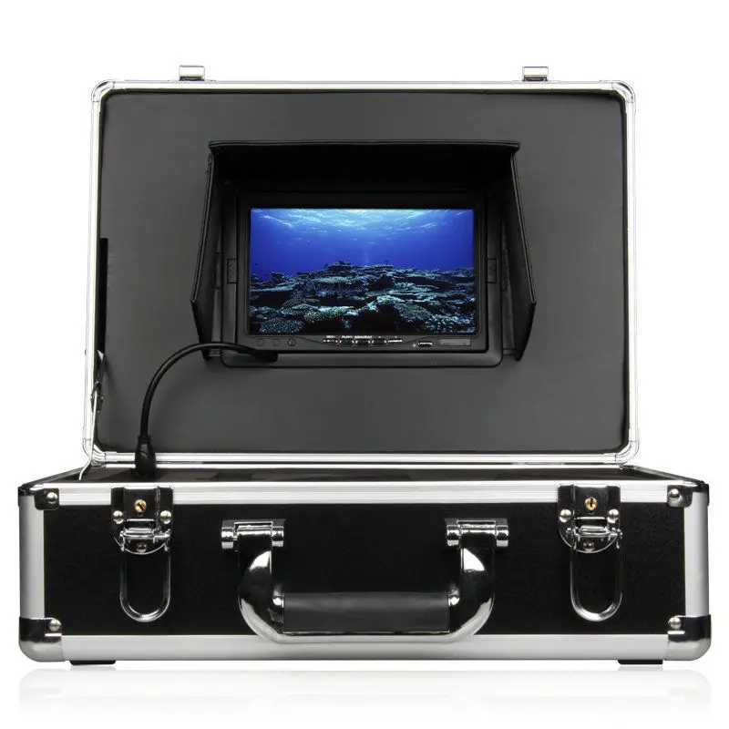 

800TVL Rotate 360 Degree Underwater Video Camera Fish Finder 7" LCD Monitor with 14 pcs White LED