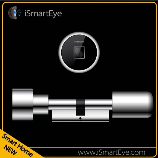 European Newest Design Remote Digital Fingerprint Door Lock Cylinder Door Open L3 Fingerprint 70mm 90mm Free Shipping