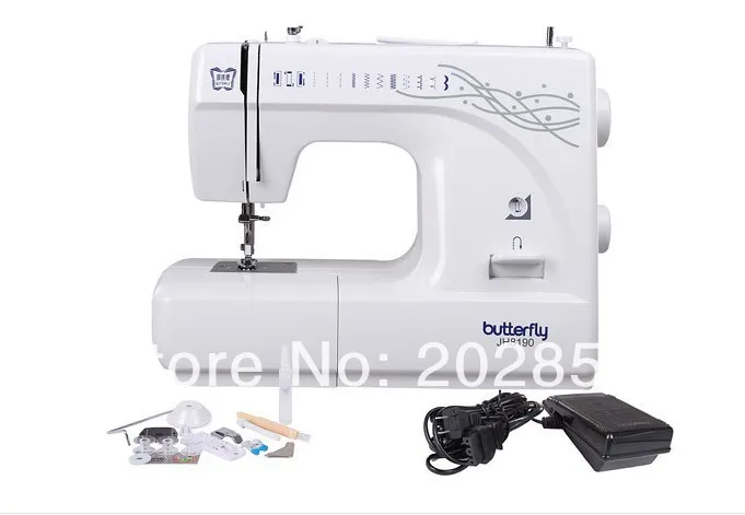 Free shipping  butterfly  household sewing machine,multi-function sewing machine+Quality warranty+whole life technical support