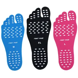 Swim Pool Adhesive Foot Pads Beach Mats Anti Slip Invisible Insulation Protection Barefoot Stick Insoles Footpads Sticker Shoes