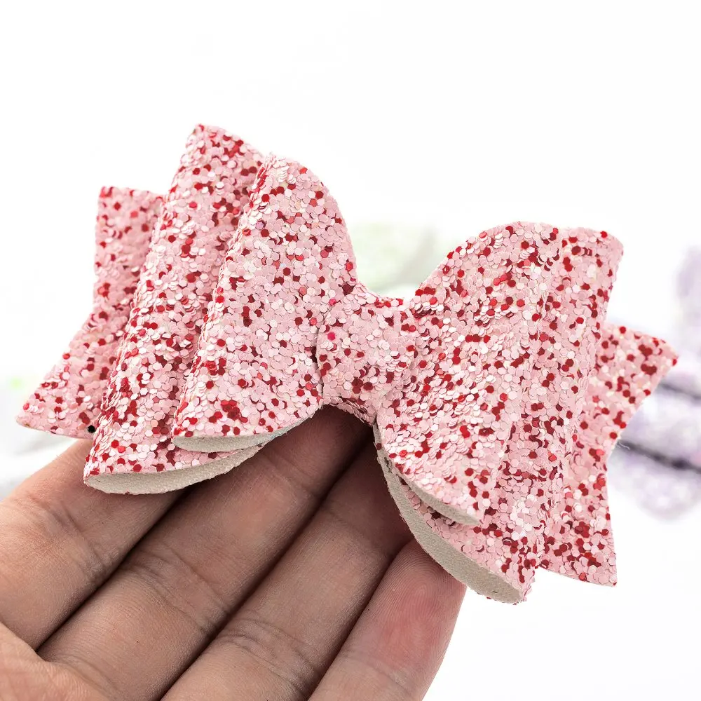 Thumblina Colorful Glitter Bows Hair Clip for Women Girls Hairpin Children Kids Barrettes Princess Hair Bows Hair Accessories