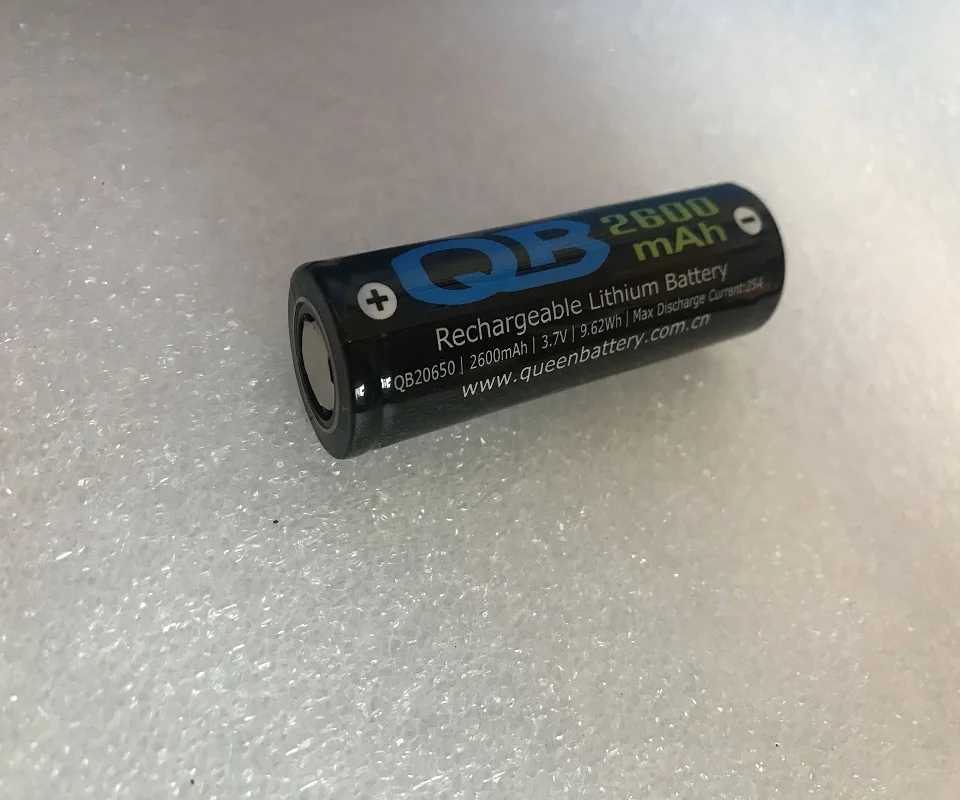 

(170pcs/lot free shipping to USA EU)QB20650 QB 20650 2600MAH 25A high power BATTERY CELL 3.7V