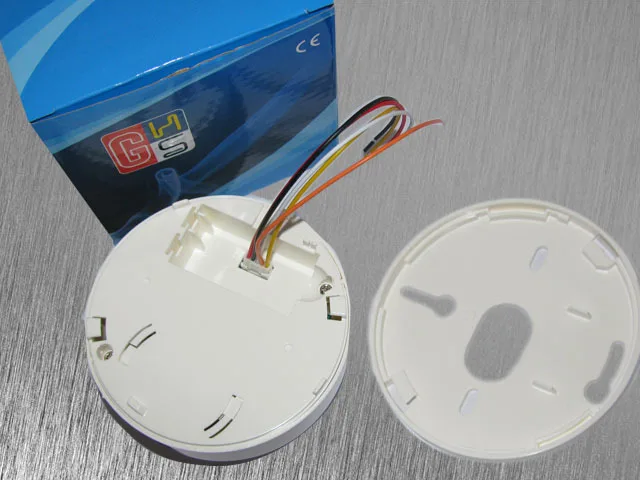 2 Stuks Ce Optische Rookmelder Sensor Wired Rookmelder Fire Alarm Voor Veiligheid Auto Dial Alarmsysteem Voor Gratis verzending