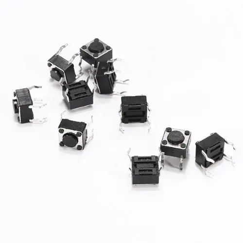 200PCS/LOT 6*6*5MM 4 foot vertical touch switch micro switch / button switch 6x6x5