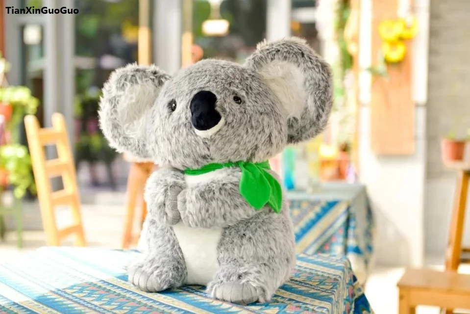 about 22cm gray koala plush toy leaf koala soft doll baby toy birthday gift s0981