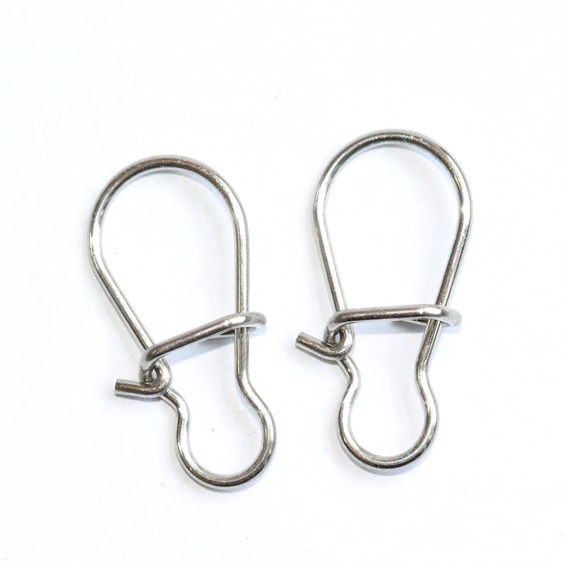 HXY PCS200 SIZE(3#-000#) Stainless Steel Fishing Snap Swivel Fishing Rhomboid Nice Snap Fishing Swivel Rolling Fishing Connector