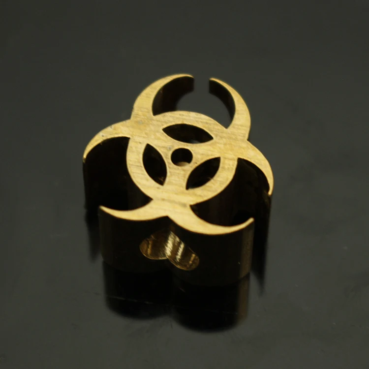 

1PC Brass Knife Beads Lanyard Pendant Paracord Survival Bracelet Umbrella Rope Cord DIY Decorative Accessories Pendant EDC Tool