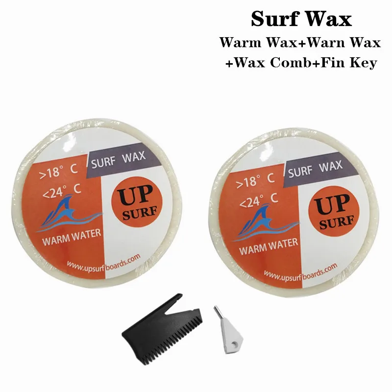 

Surfboard Warm/Cool/Tropical Water Wax 2 per set +Wax Comb Surfing SUP