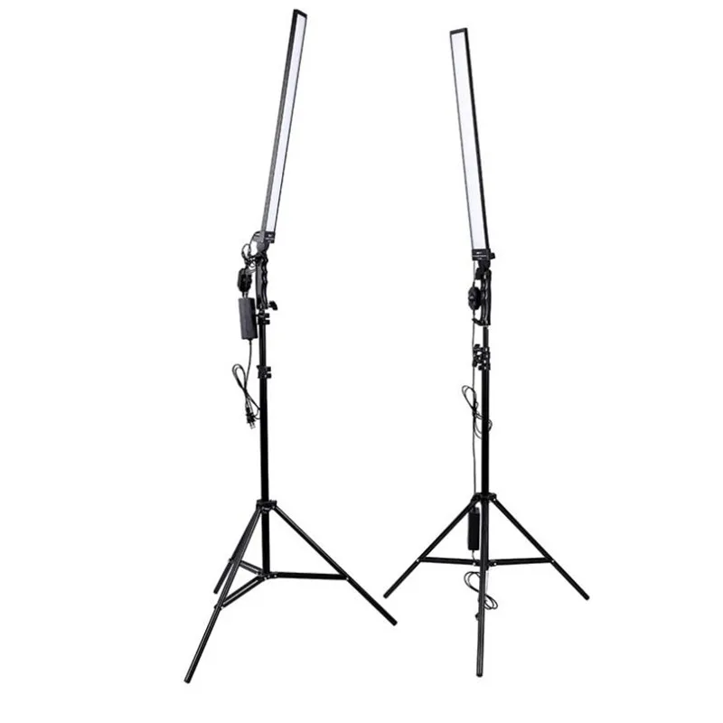 60CM 30W 5500K Photo Studio Dimmable Lighting Kit ,2x2M Light Stand ,2xLed Light board ,2x Power Supply, Photography Lighting