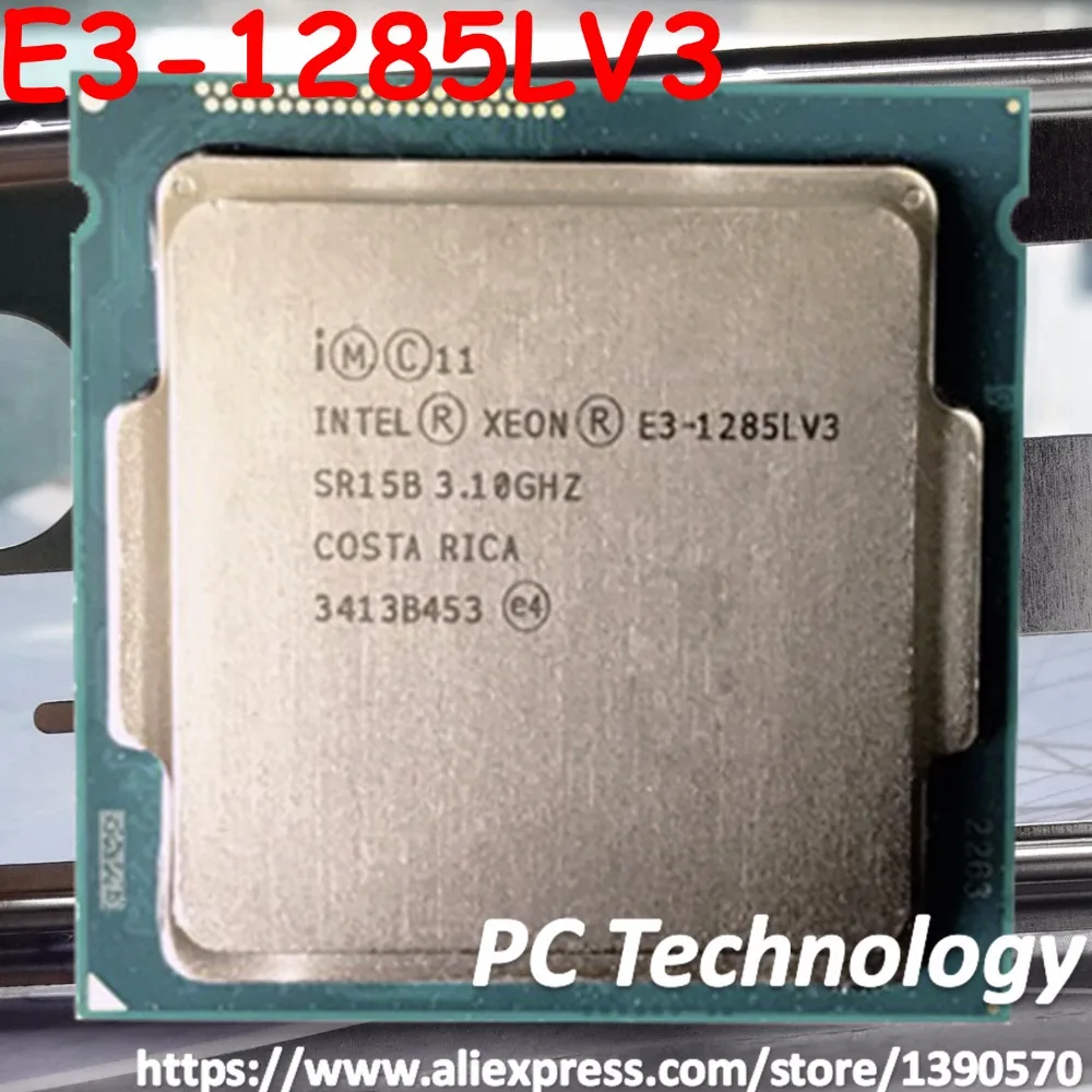 Original Intel Xeon E3-1285LV3 CPU 3.1GHz 8M LGA1150 Quad-core E3 1285L V3 E3-1285L V3 processor Free shipping E3 1285LV3