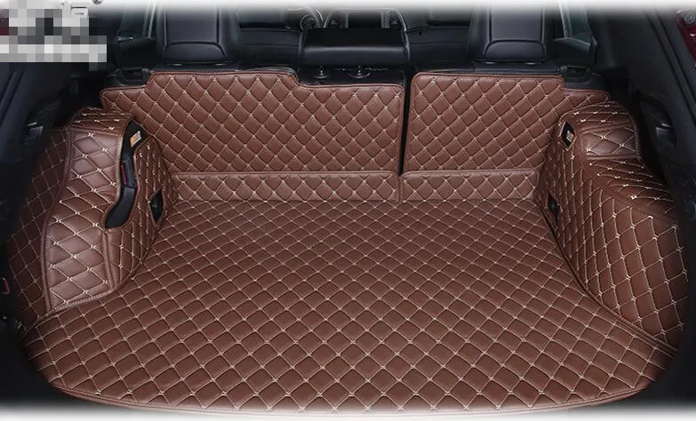 Good quality! Full set trunk mats for Jeep Cherokee 2018-2014 Easy to clean cargo liner carpets for Cherokee 2016,Free shipping