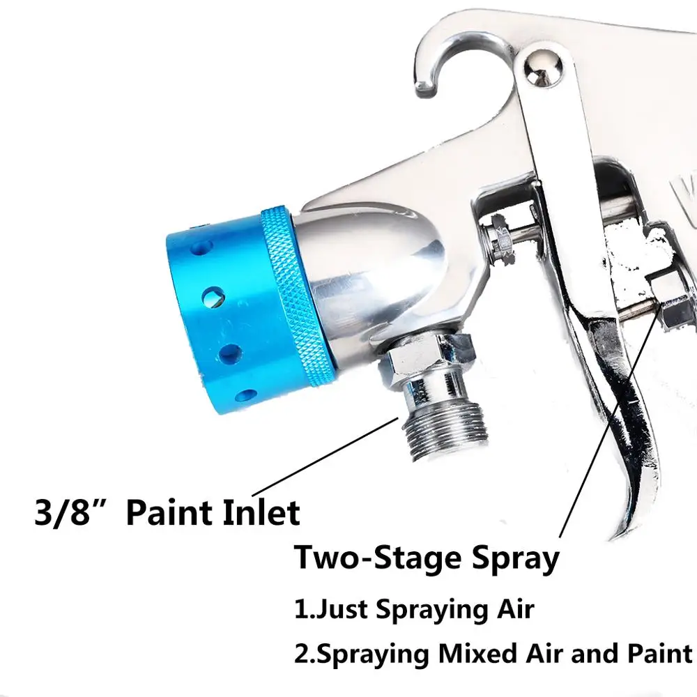 Imagem -04 - Valigota-pulverizador Pneumático para Pintura de Parede 3.0 mm Fonte de Pressão para Alimentação Pulverização a ar para Pintura em Revestimento Principal