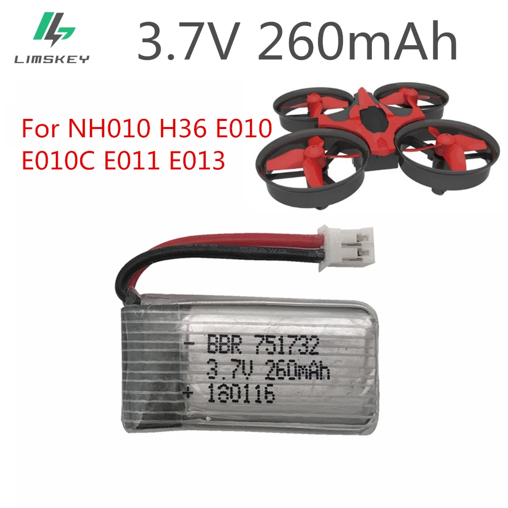 2 قطعة الأصلي ترقية 3.7v 260mAh ل H2 H8 H8mini H20 H36 H48 E010 E010C E011 E012 E013 F36 U839 S8 M67 يبو BATTE