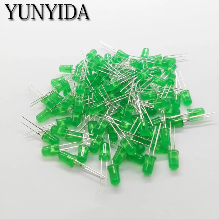 5mm LED   Red Yellow Green Blue White Orange  light emitting  diode FREE SHIPPING   100PCS/LOT