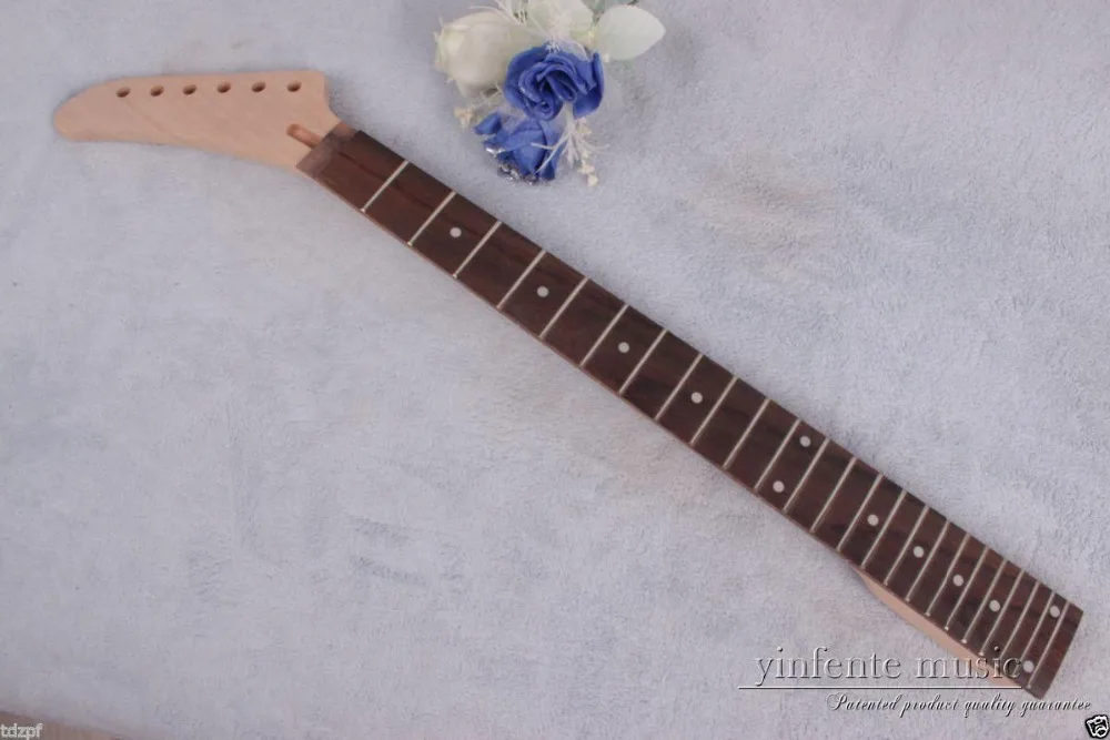 

New Electric guitar neck 24 fret 25.5'' mahogany neck rose Fretboard new #912